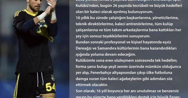 Erten Ersu, Fenerbahçe’den ayrıldı