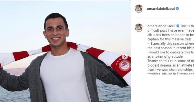 Omar Elabdellaoui, Olympiakos’tan ayrıldığını açıkladı