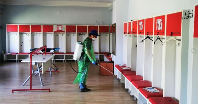 Sivasspor’un kulüp tesisleri dezenfekte edildi