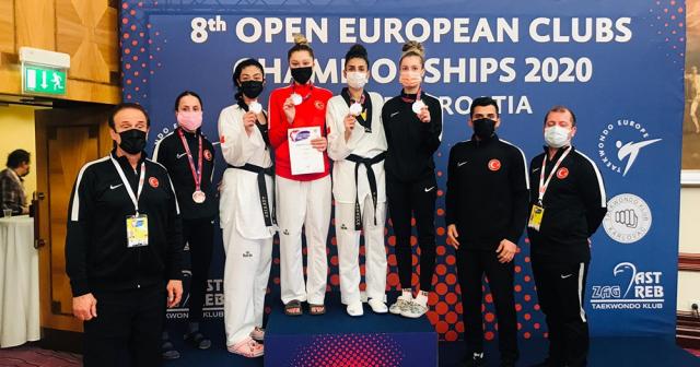 Milli taekwondoculardan 2 altın, 2 gümüş, 1 bronz madalya