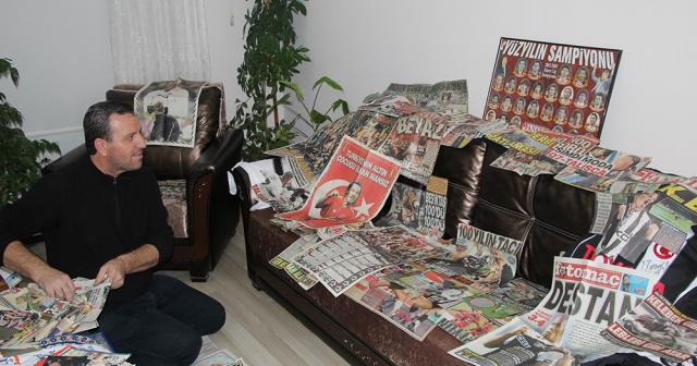 35 yıldır Beşiktaş’ın gazetede çıkan haberlerini biriktiriyor