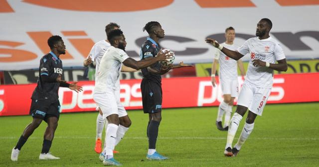 Trabzonspor, evinde karşılaştığı DG Sivasspor ile 1-1 berabere kaldı