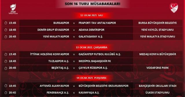 Türkiye Kupası programı açıklandı