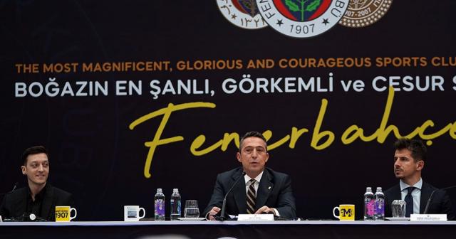 Fenerbahçe Başkanı Ali Koç: "Mesut Özil, Fenerbahçe’sine kavuştu"