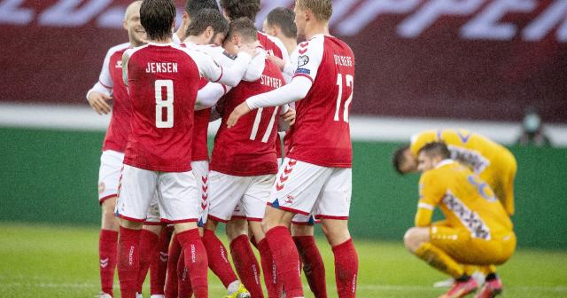 Danimarka’dan Dünya Kupası Elemeleri’ndeki en farklı galibiyet