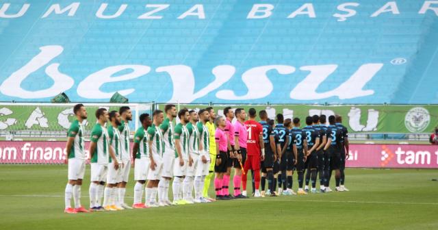 Süper Lig: Konyaspor: 0 - Trabzonspor: 0 (İlk yarı)