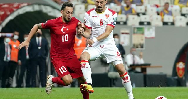 2022 FIFA Dünya Kupası Elemeleri: Türkiye: 2 - Karadağ: 1 (İlk yarı)