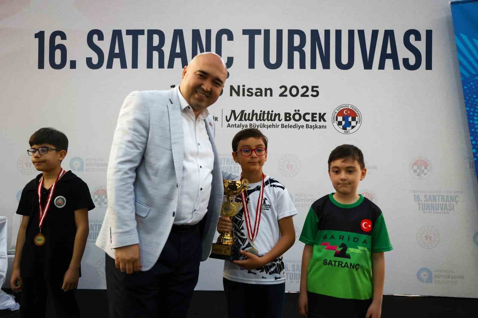 Antalya’da 16. Satranç Turnuvası sona erdi
