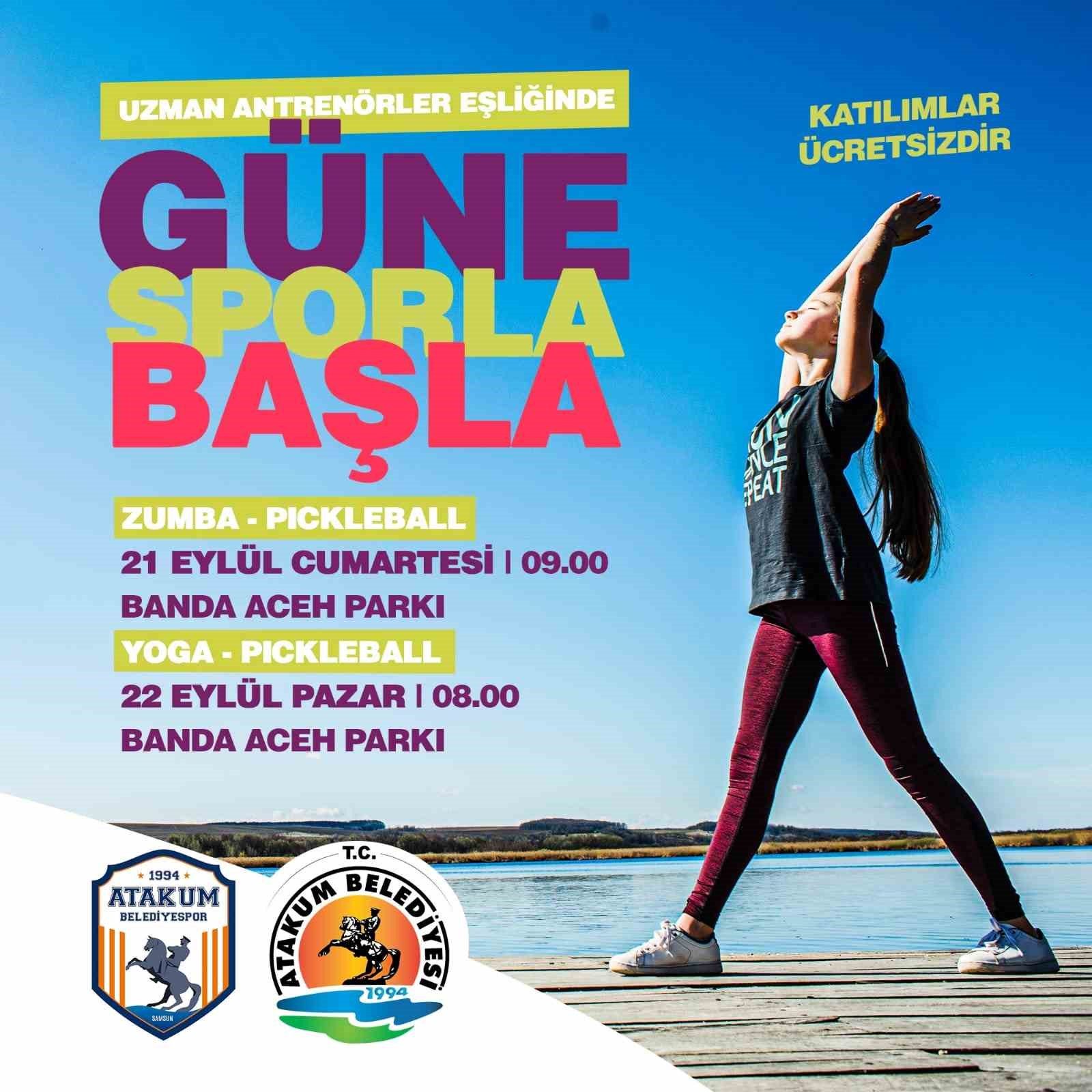 Atakum'da Sabahın İlk Işıklarıyla Spor Şöleni