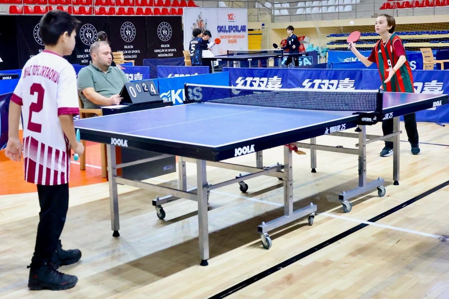 Bilecik’te Masa Tenisi Küçükler İl Birinciliği müsabakaları tamamlandı