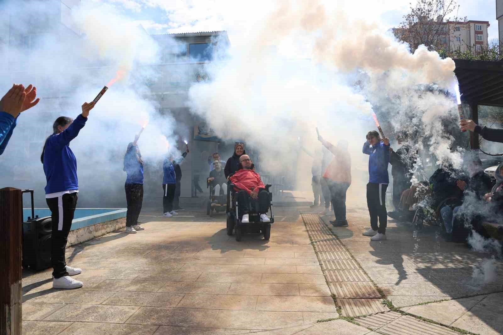 Boccia şampiyonlarına kutlama