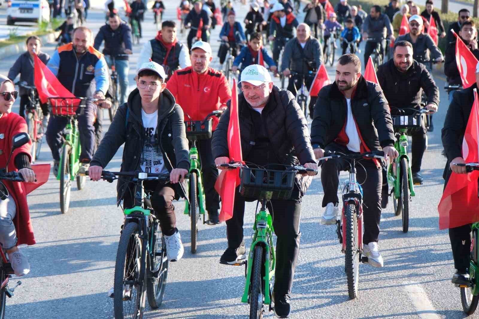 Cumhuriyet Bayramı'nda Çorum'da Pedallar Bayrak Şeklinde Döndü