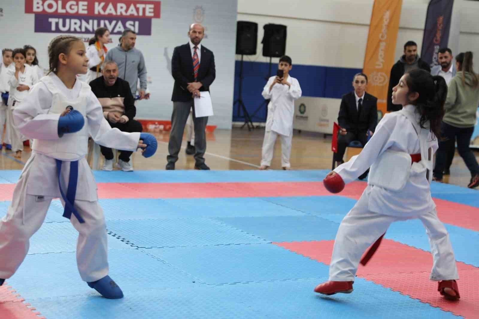 Diyarbakır’da 311 çocuk karate turnuvasında mücadele etti