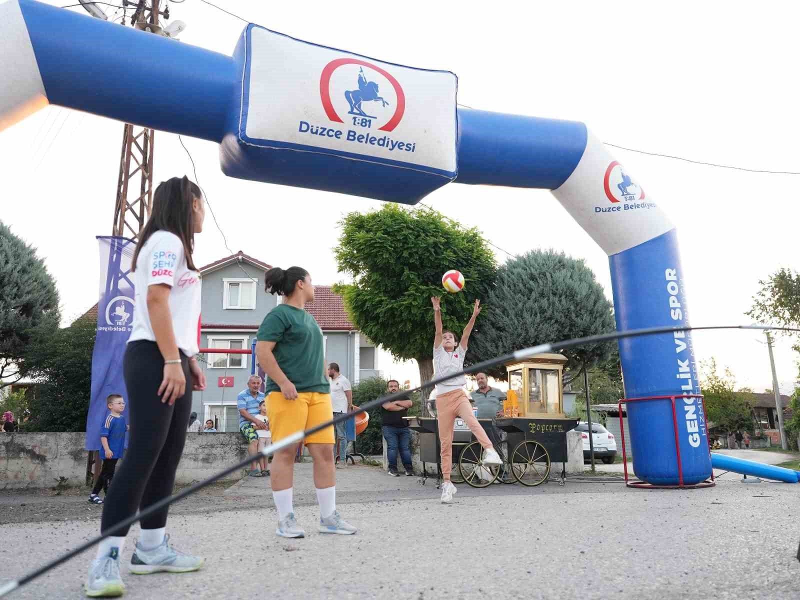 Düzce'de Spor Mahallelere İniyor