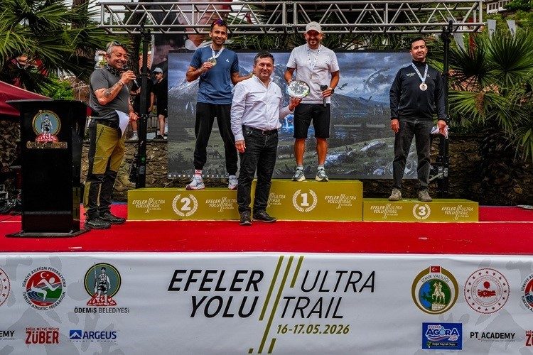 Efeler Yolu Ultra Trail’de madalyalar sahiplerini buldu
