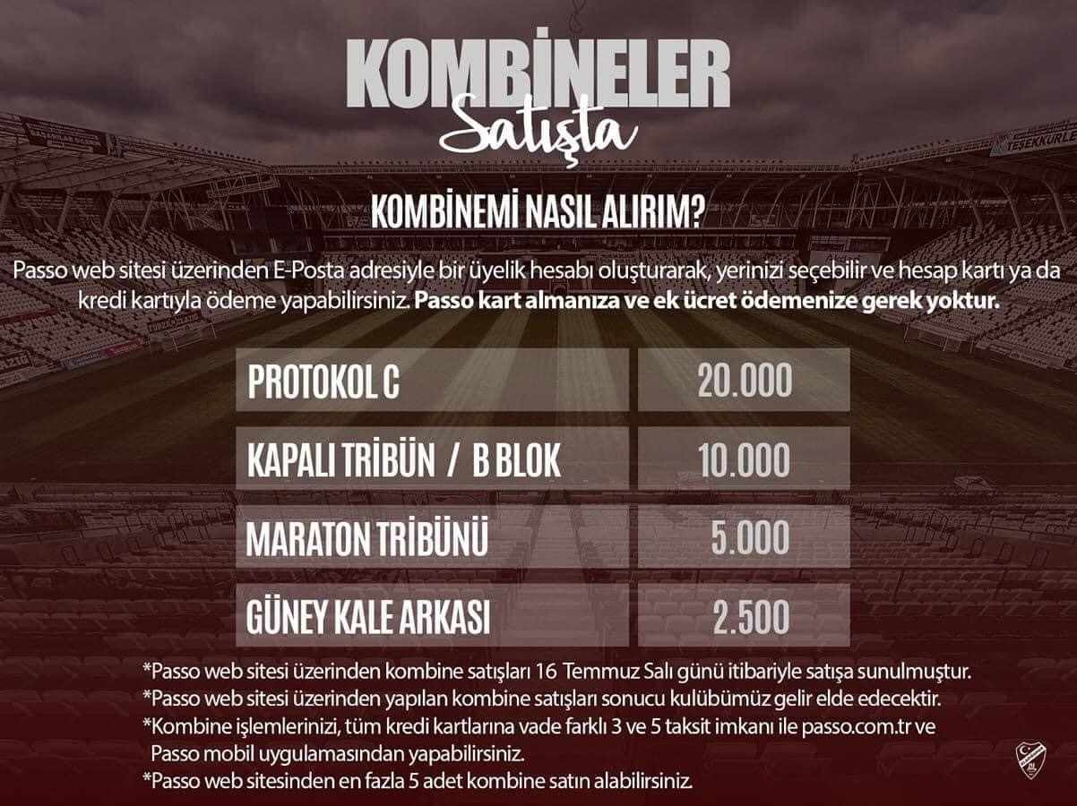 Elazığspor'da Kombineler Ateş Gibi Gidiyor