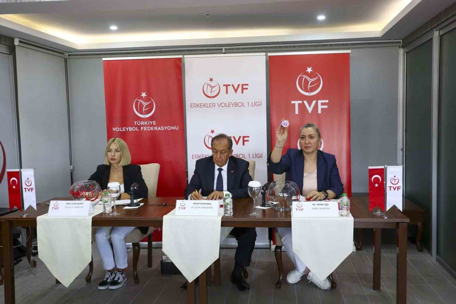 2024-2025 Voleybol 1. Ligi'nin heyecanı fikstür çekimiyle başladı!