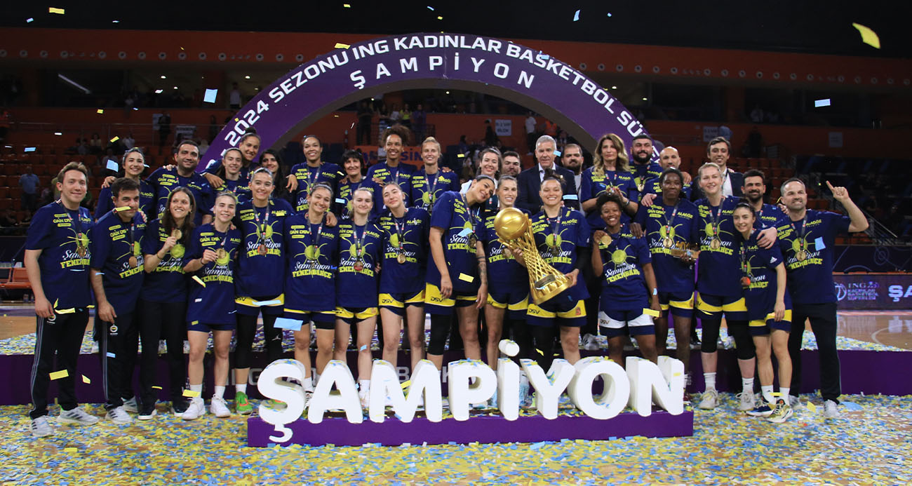 Kadınlar Basketbol Süper Ligi’nde Fenerbahçe üst üste 6. kez şampiyon
