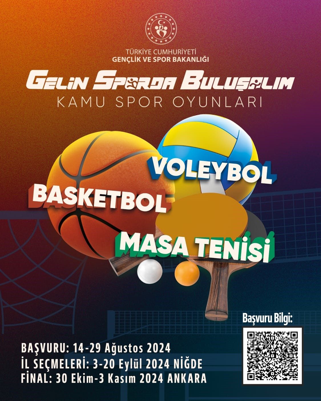 Spor Tutkunlarına Çağrı: Kamu Spor Oyunlarına Başvurular Açıldı