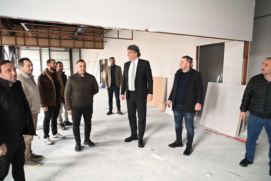 Kartepe’de 3 bin 500 metrekarelik spor kompleksinin inşası sürüyor