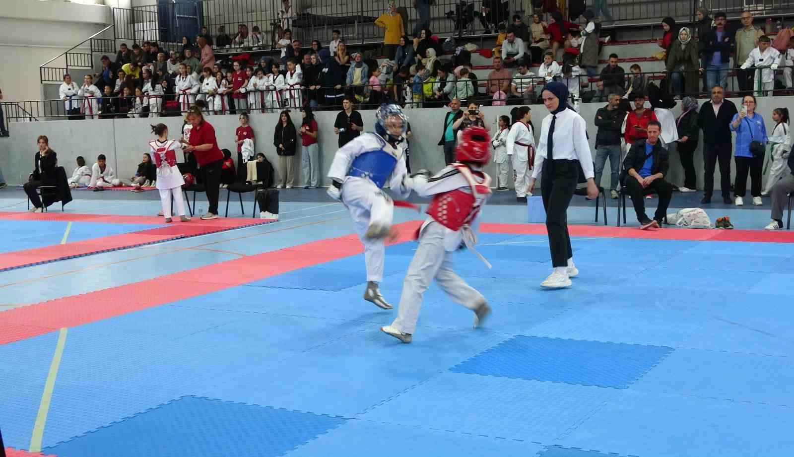 Kütahya’da Minikler Taekwondo Yarışmaları ilgi gördü