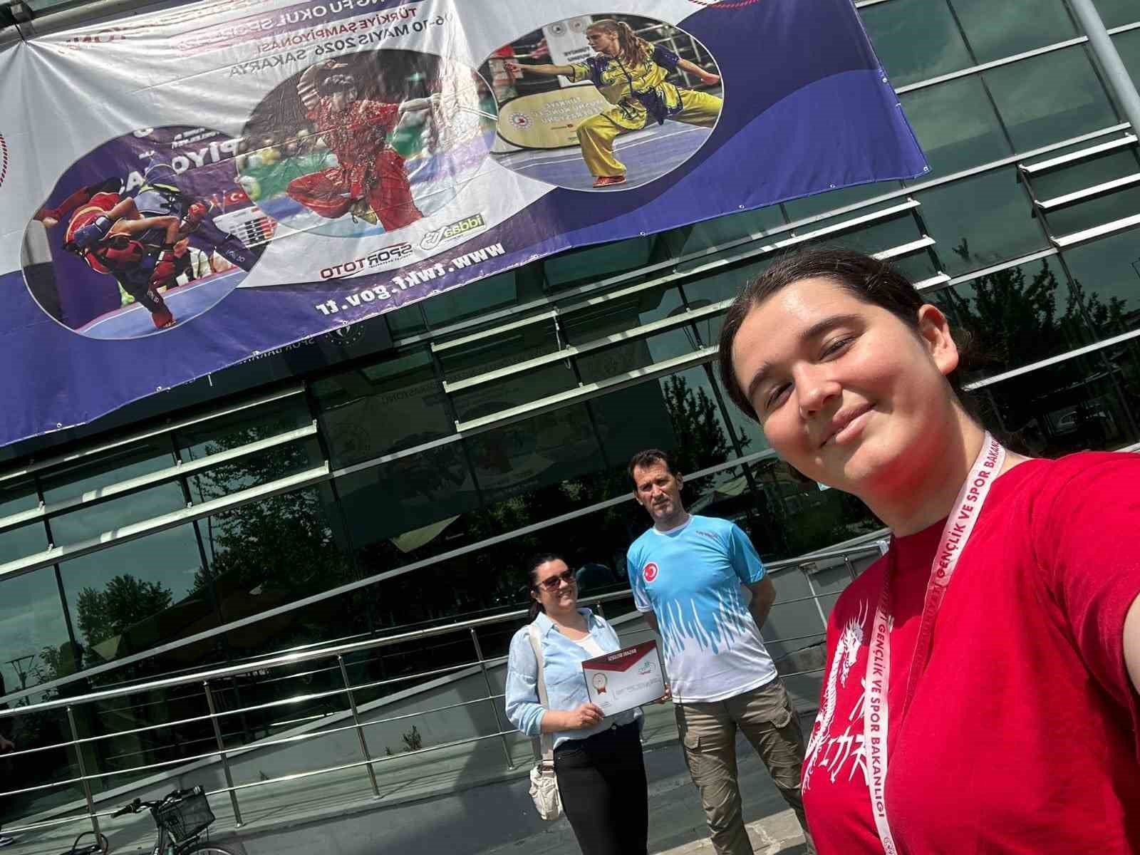 Kütahya’nın Wushu Sanda’daki ilk Türkiye derecesi Pazarlar Spor Lisesi’nden