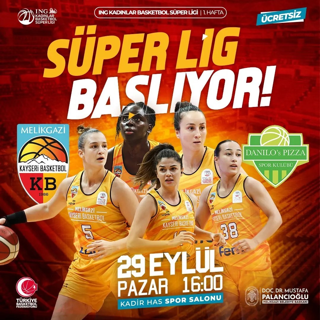 Melikgazi Basketbol, İlk Lig'e Taraftarın Coşkusuyla Adım Atıyor!