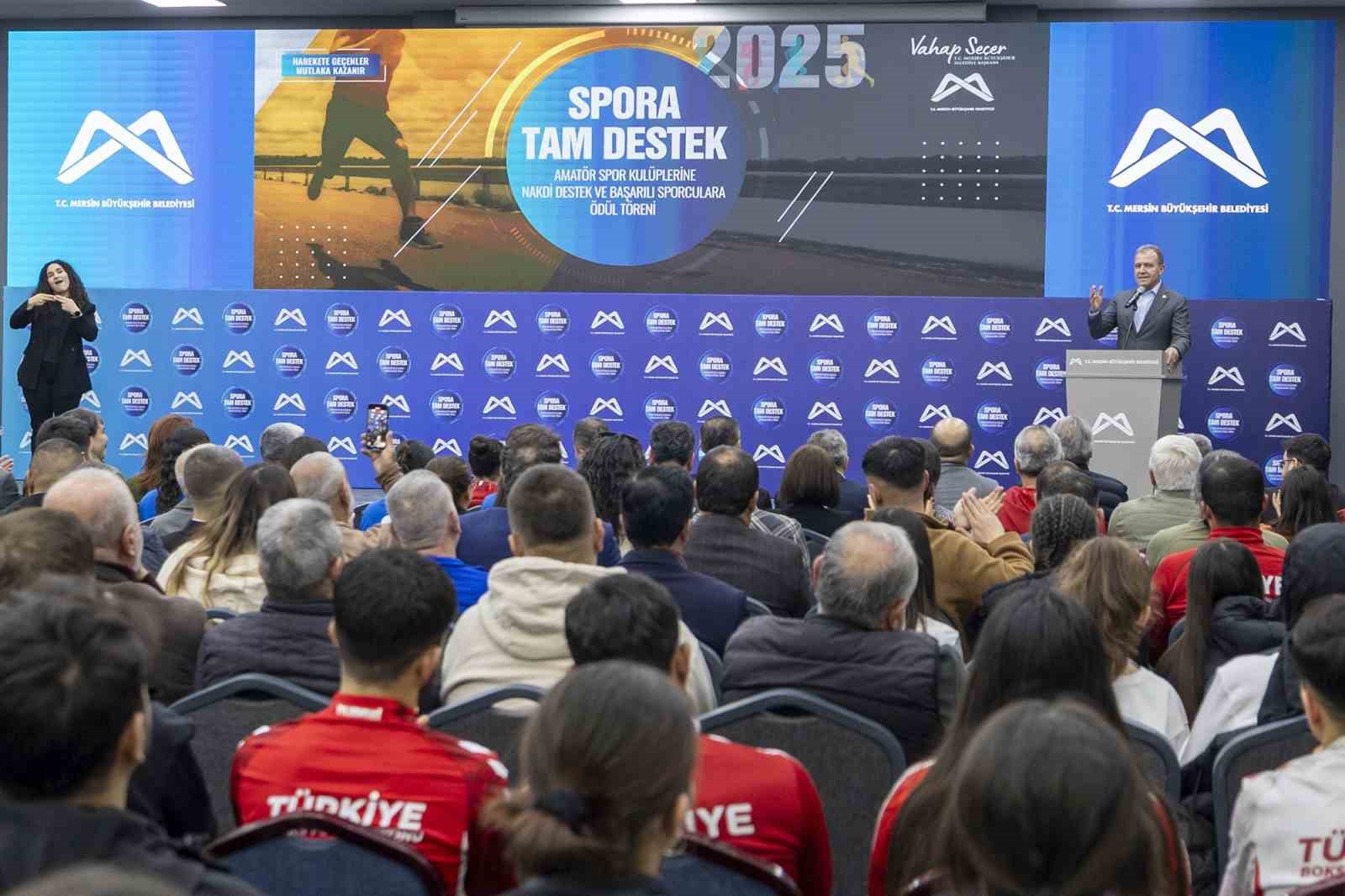 Mersin Büyükşehir Belediyesinden spora 20 milyon 781 bin TL’lik destek