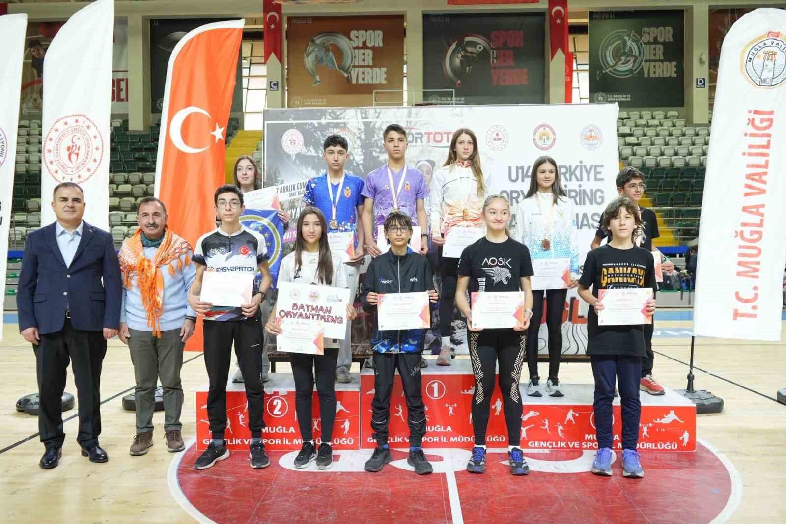 Muğla’da oryantiringde genç yıldızlar kupalarına kavuştu