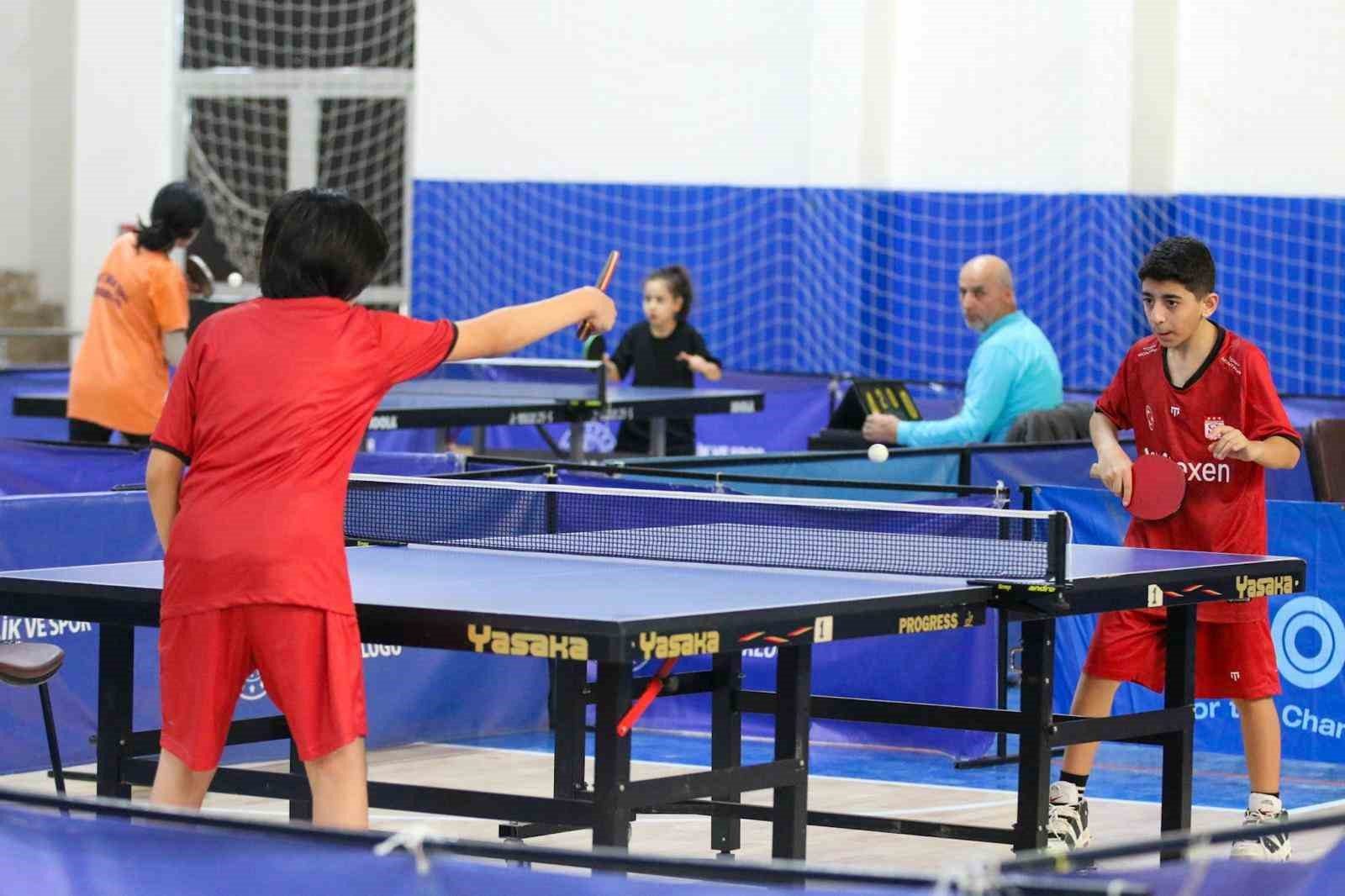 Sivas’ta masa tenisi il birinciliği düzenlendi