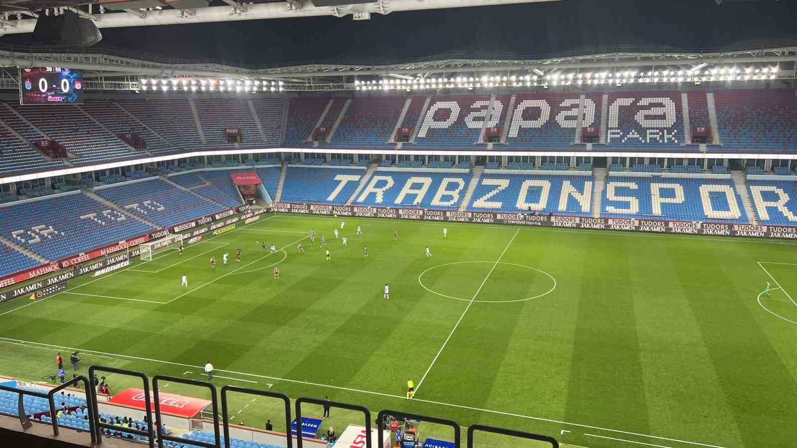 Trendyol Süper Lig: Trabzonspor: 0 – Sivasspor: 0 (İlk yarı)