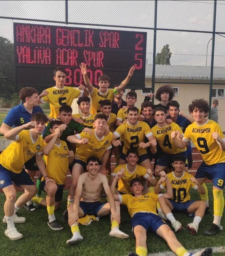 Acarspor, U17 Futbol 1. Kademe Şampiyonu!