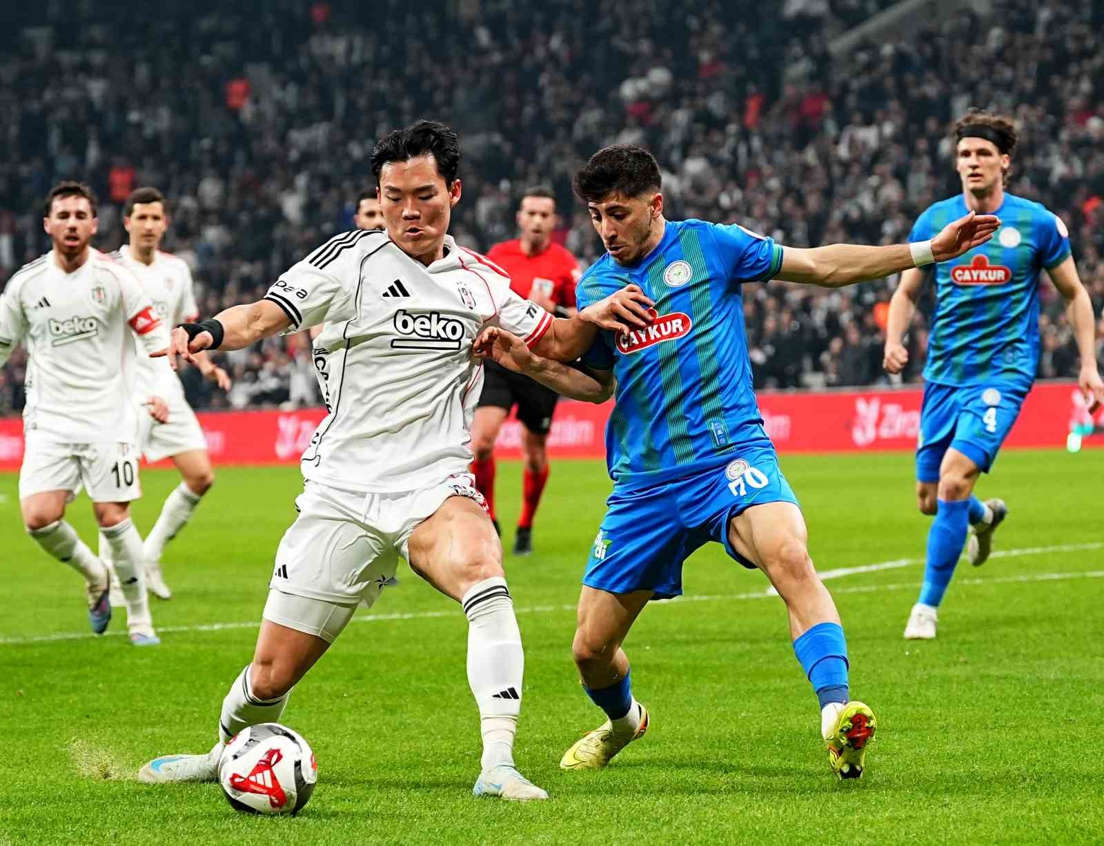 Ziraat Türkiye Kupası: Beşiktaş: 3 – Çaykur Rizespor: 0 (İlk yarı)
