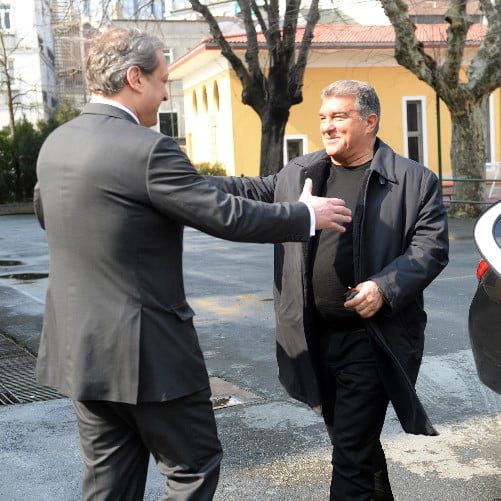 Barcelona Başkanı Laporta, Galatasaray’ın tarihine hayran kaldı! Büyülendi