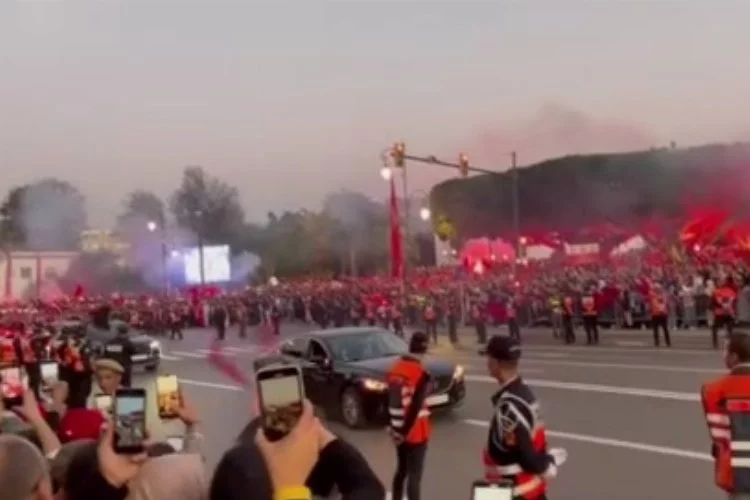 Fas Milli Takımı’na coşkulu karşılama
